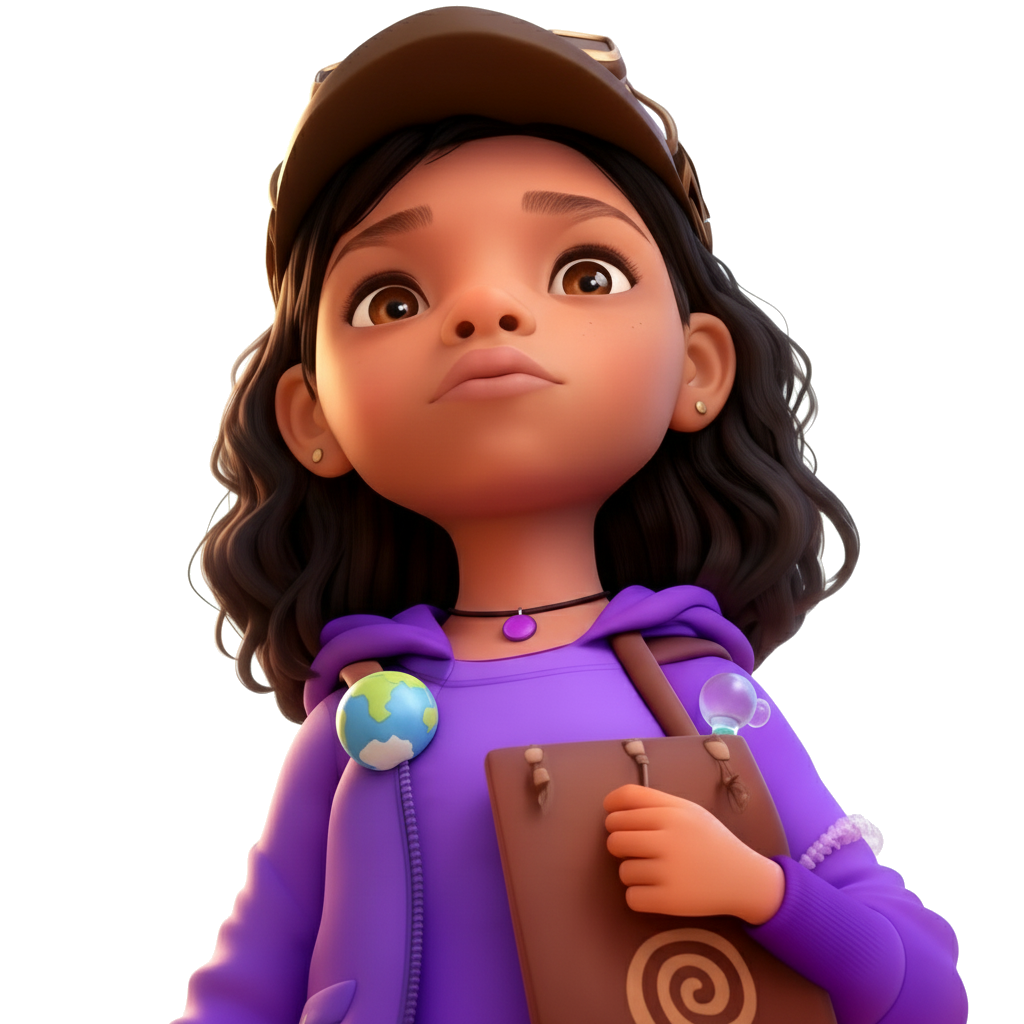 Andi with her journal, ready to write the next chapter